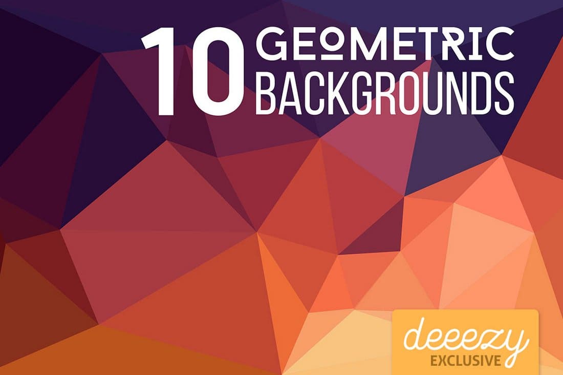 10 Geometric Backgrounds