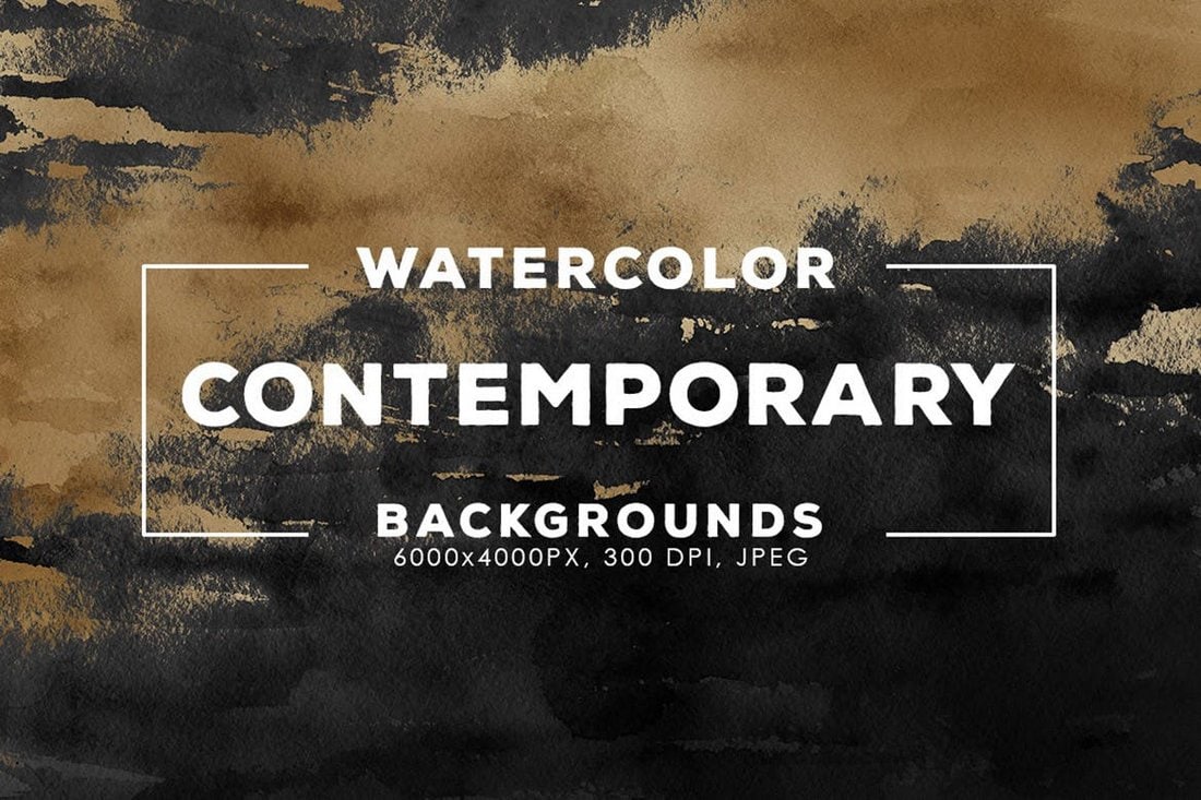 30 Contemporary Watercolor Backgrounds
