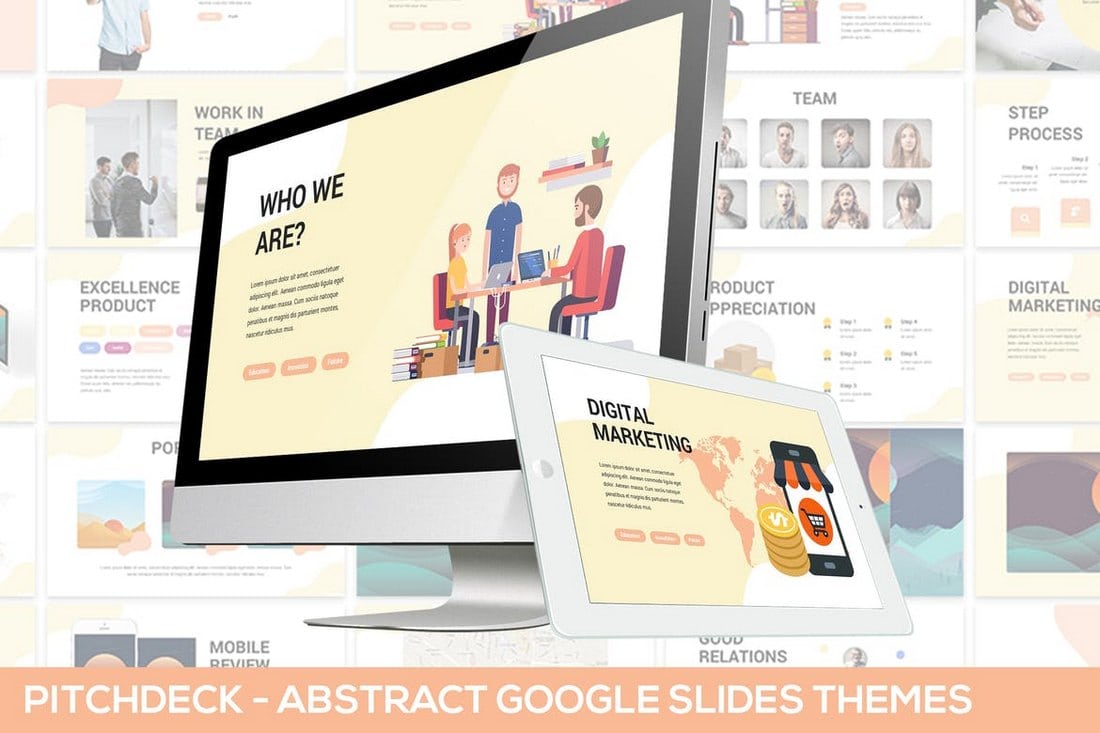 Abstract Pitchdeck - Google Slides Template
