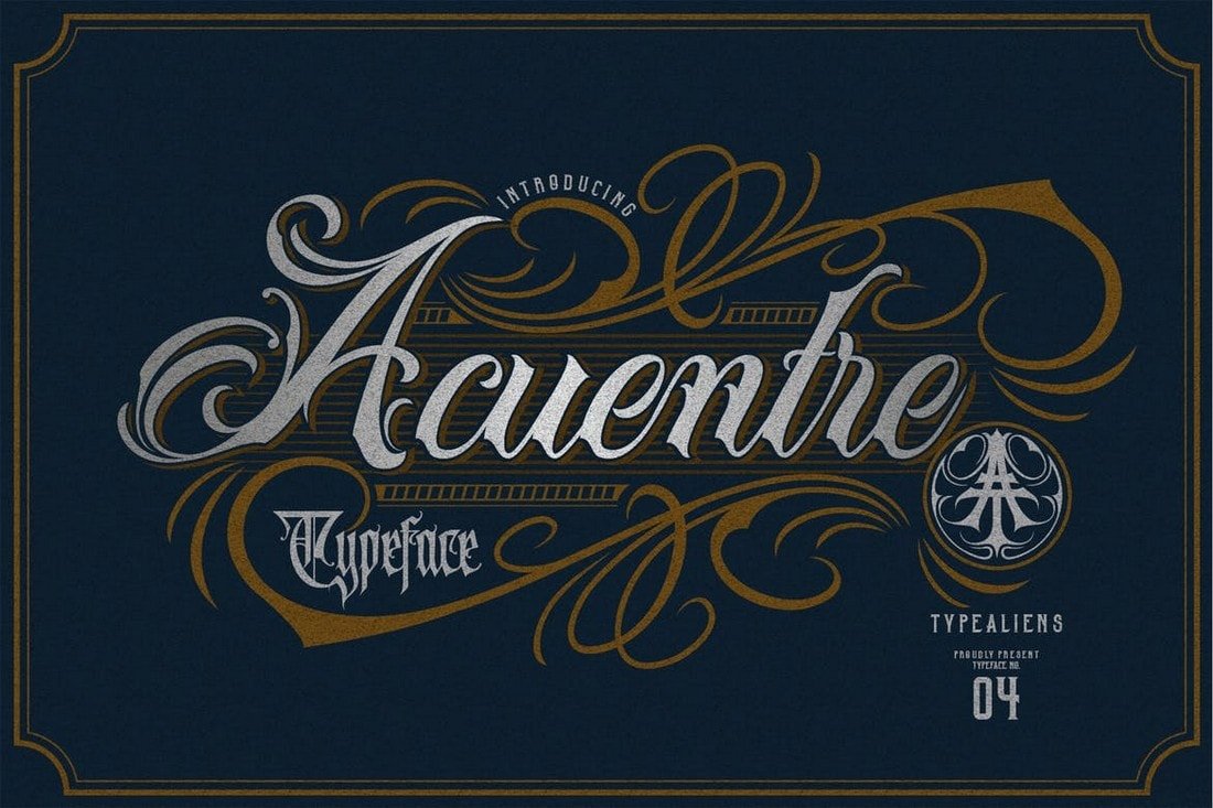 Acuentre - Vintage Tattoo Font