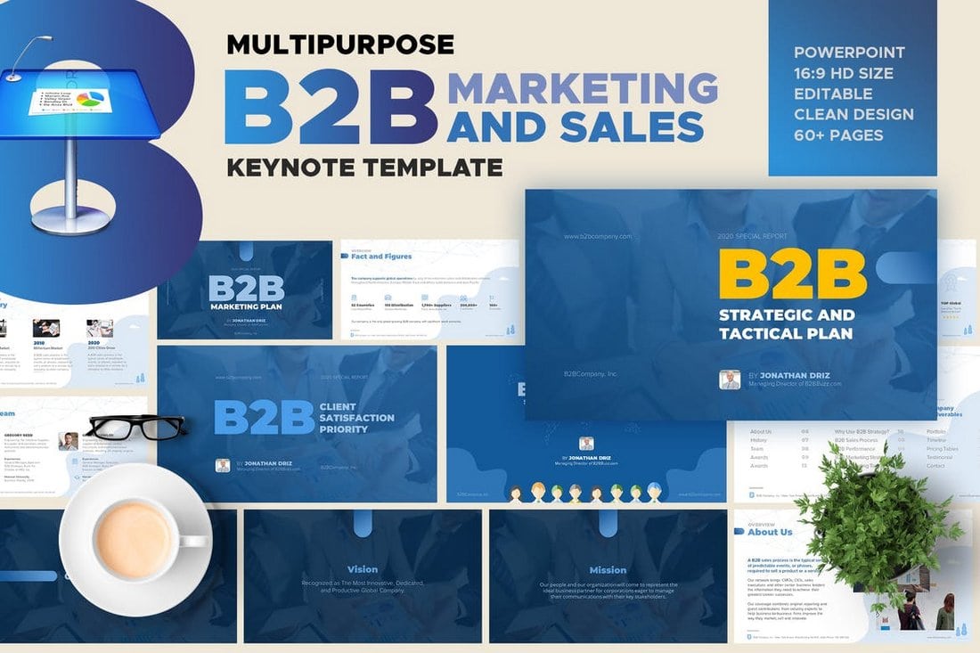 B2B Marketing and Sales keynote template