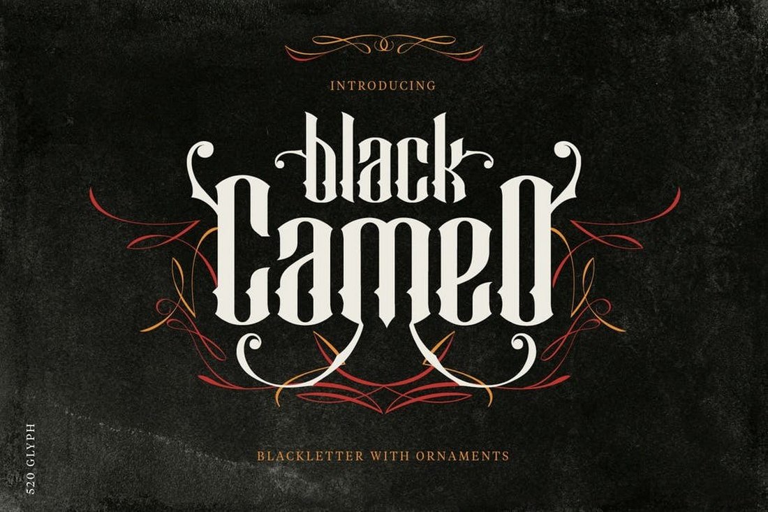 Black Cameo font