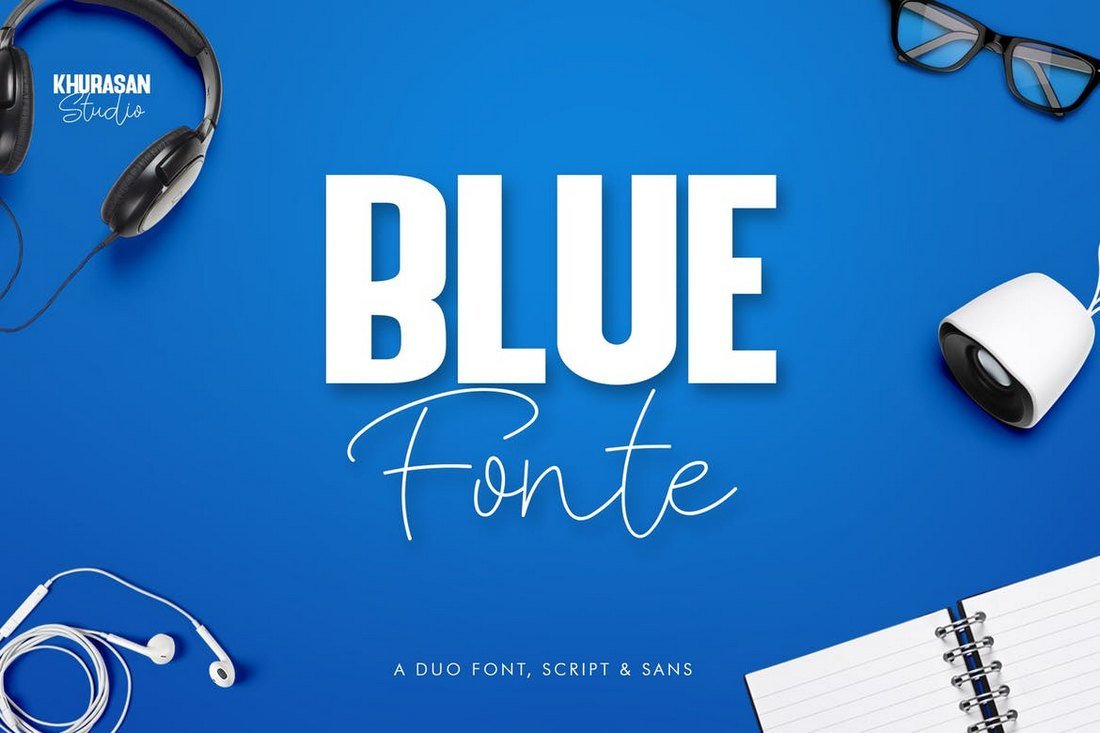 Blue Fonte - Stylish Font Duo