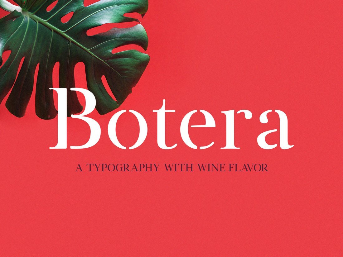 Botera - Free Modern Stencil Font