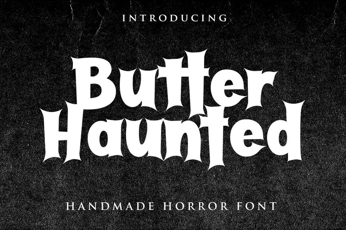 Butter Haunted - Halloween Font
