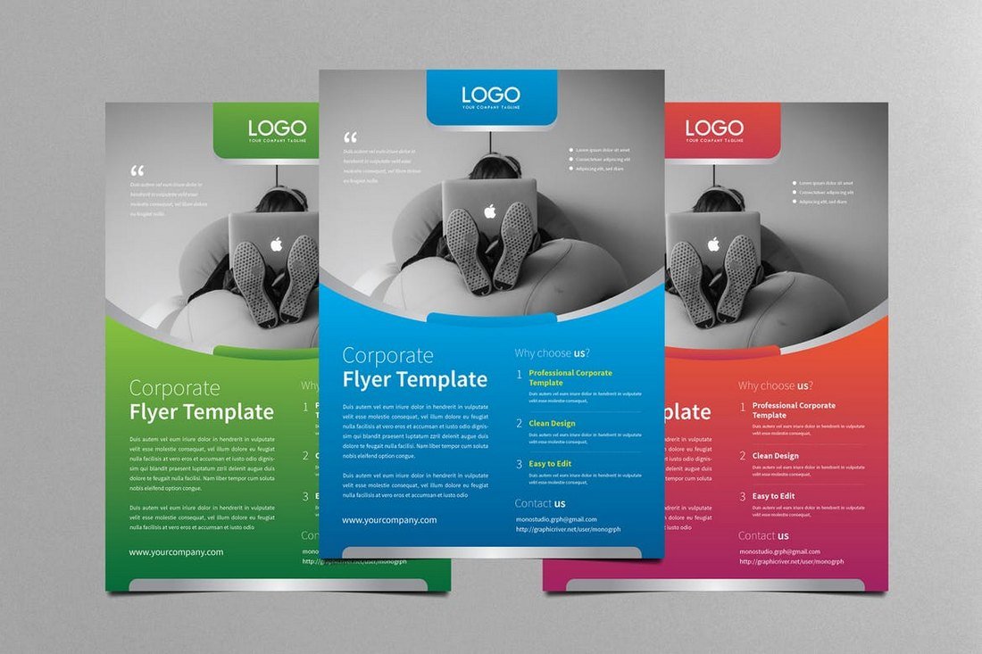 Colorful Corporate Flyer Template