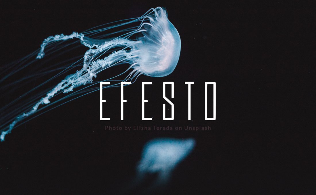 Efesto - Free Minimal Space Font