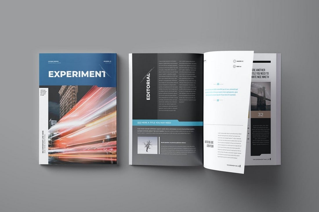 Experiment - Affinity Publisher Magazine Template