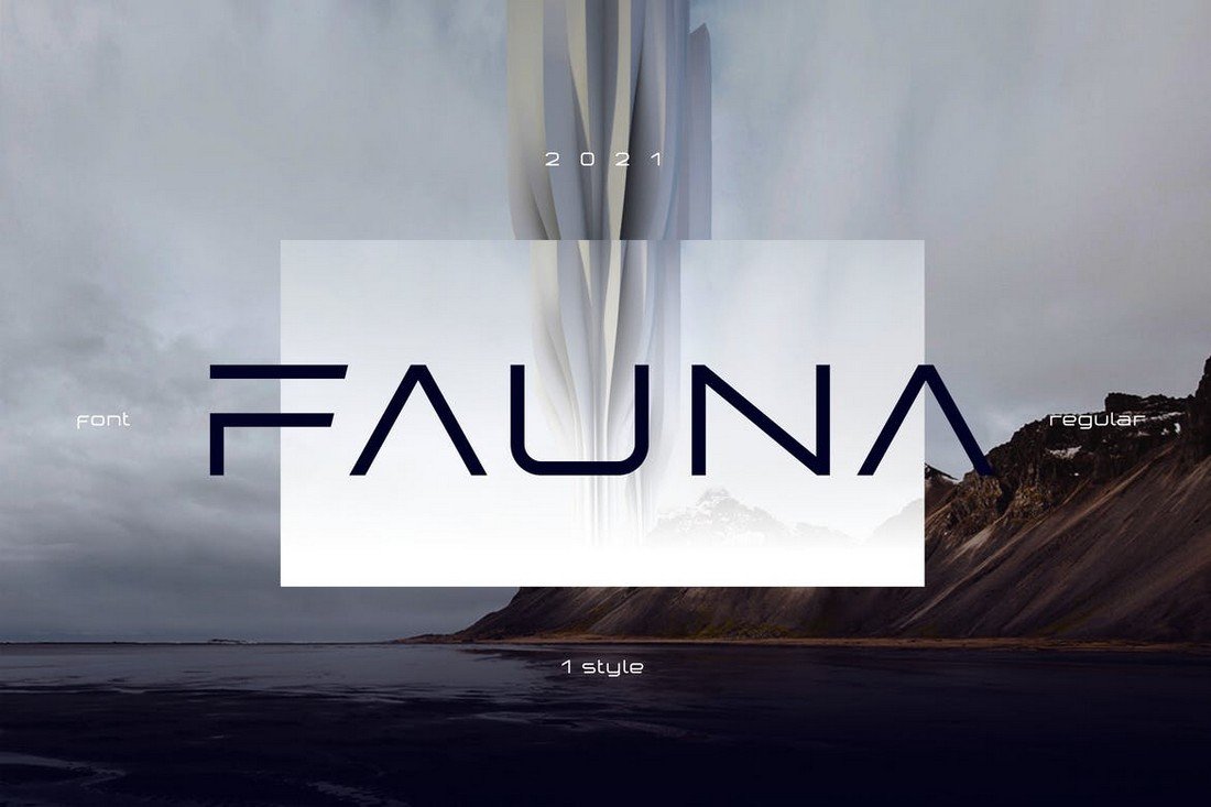 Fauna - Futuristic Display Font