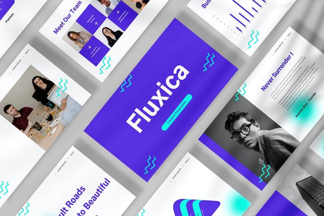 Fluxica - Creative Business Google Slides Template