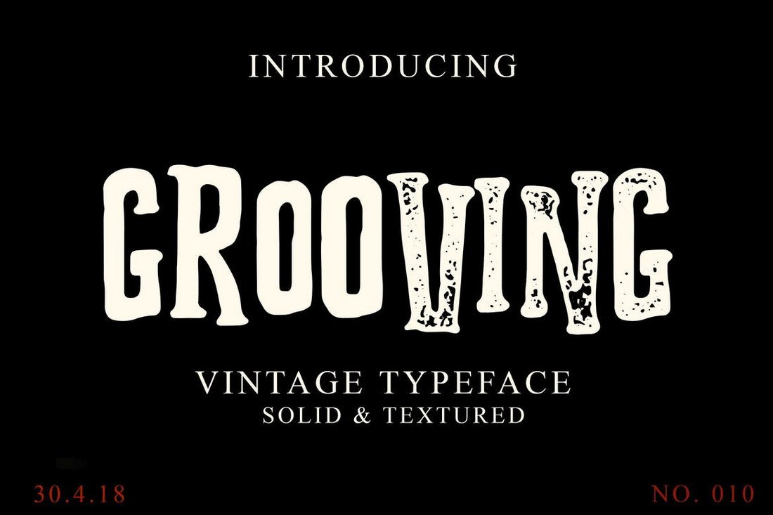 Grooving - Vintage Halloween Font