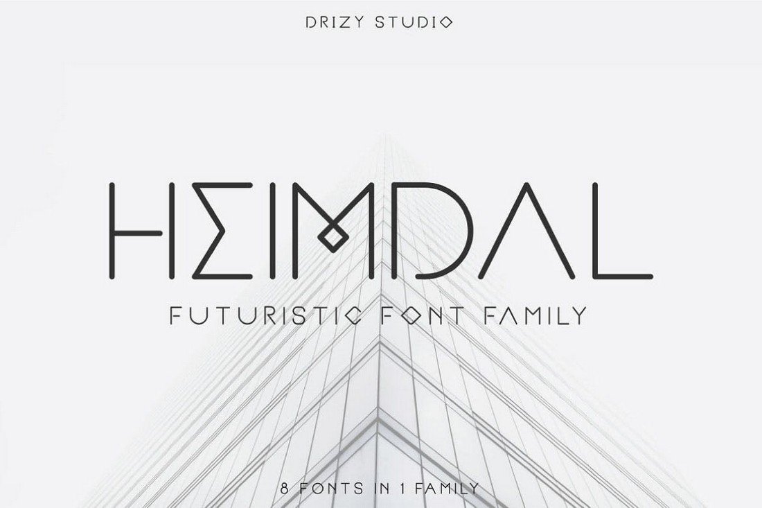 HEIMDAL - Futuristic Font Family