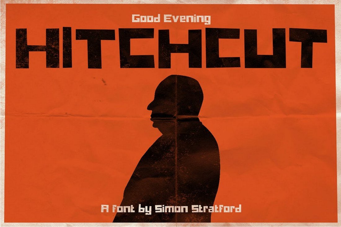 Hitchcut - Vintage YouTube Font