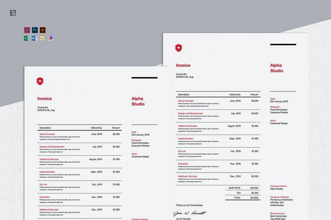 Invoice Pro - Affinity Publisher Template