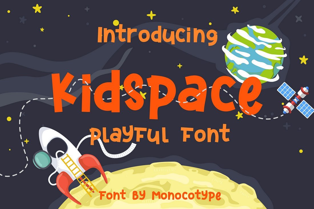 Kidspace - Free Playful Space Font