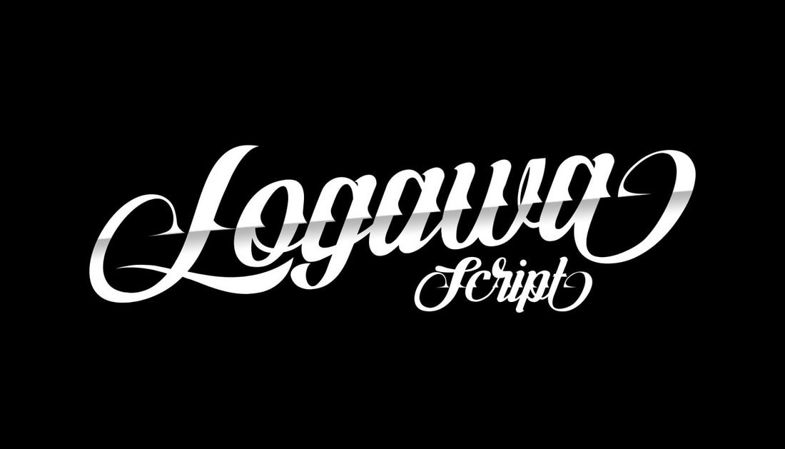 Logawa - Free Script Tattoo Font