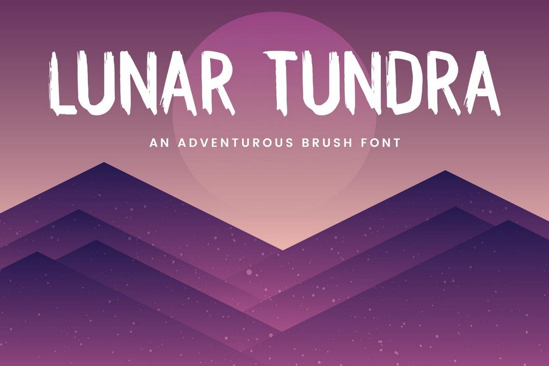 Lunar Tundra - Halloween Brush Font