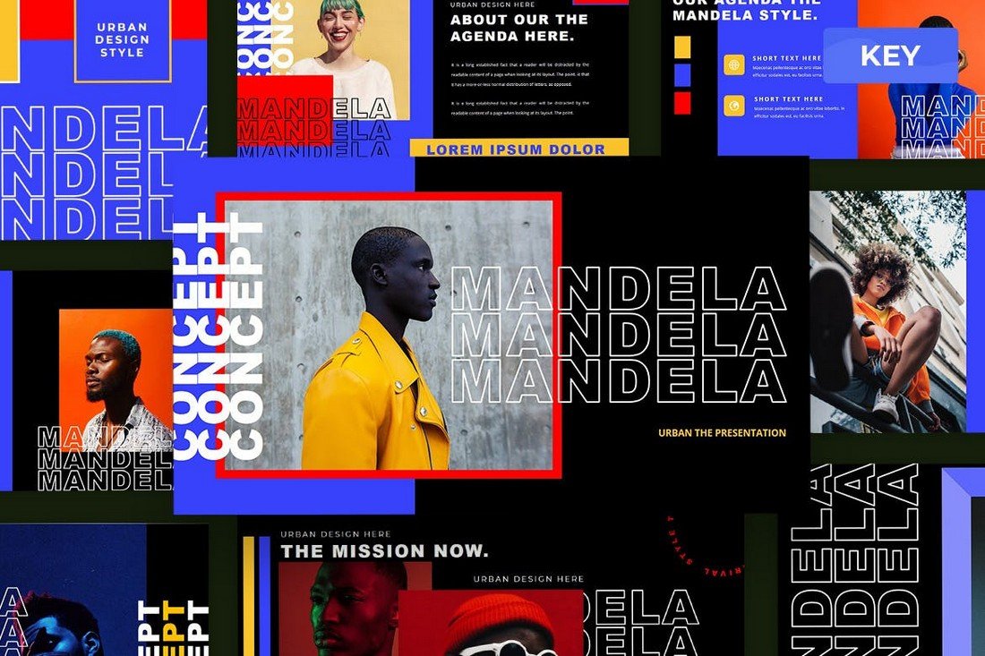 Mandela - Bold Keynote Presentation Template