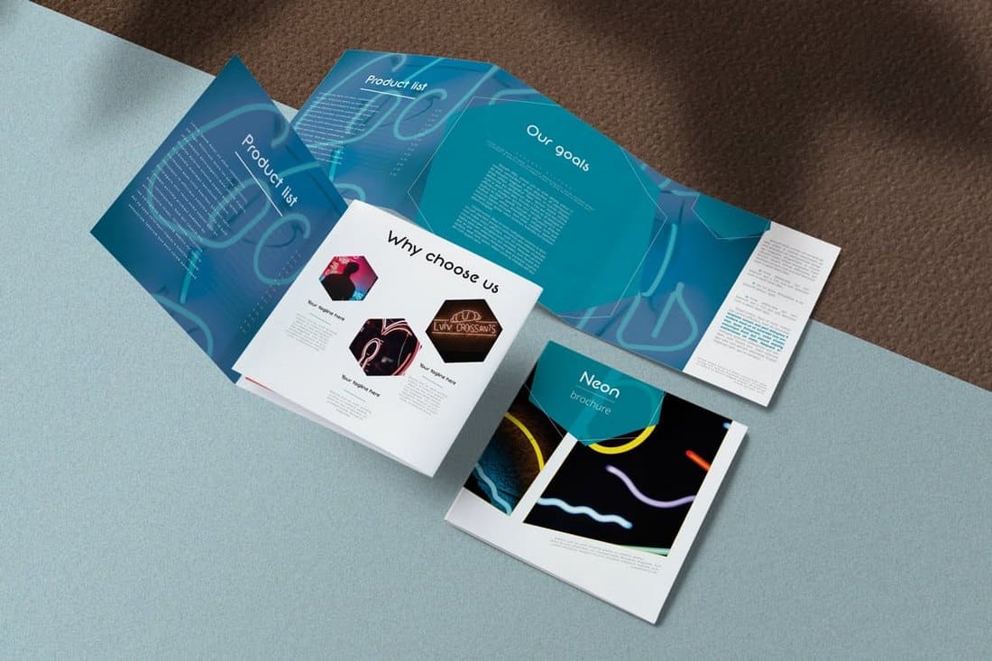 Modern Neon Brochure Template