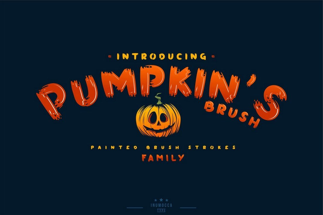 Pumpkin's Brush - Halloween Font