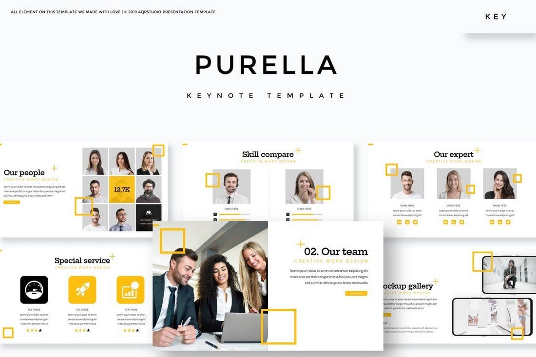 Purella - Business Keynote Template