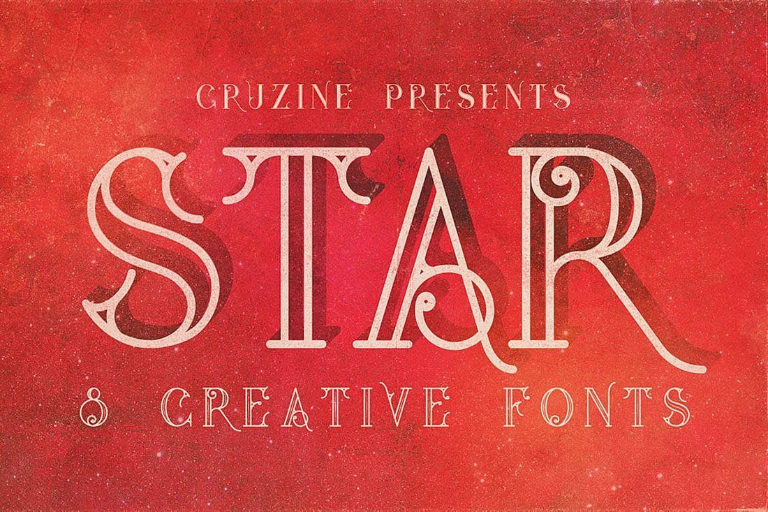Star - Creative Tattoo Font