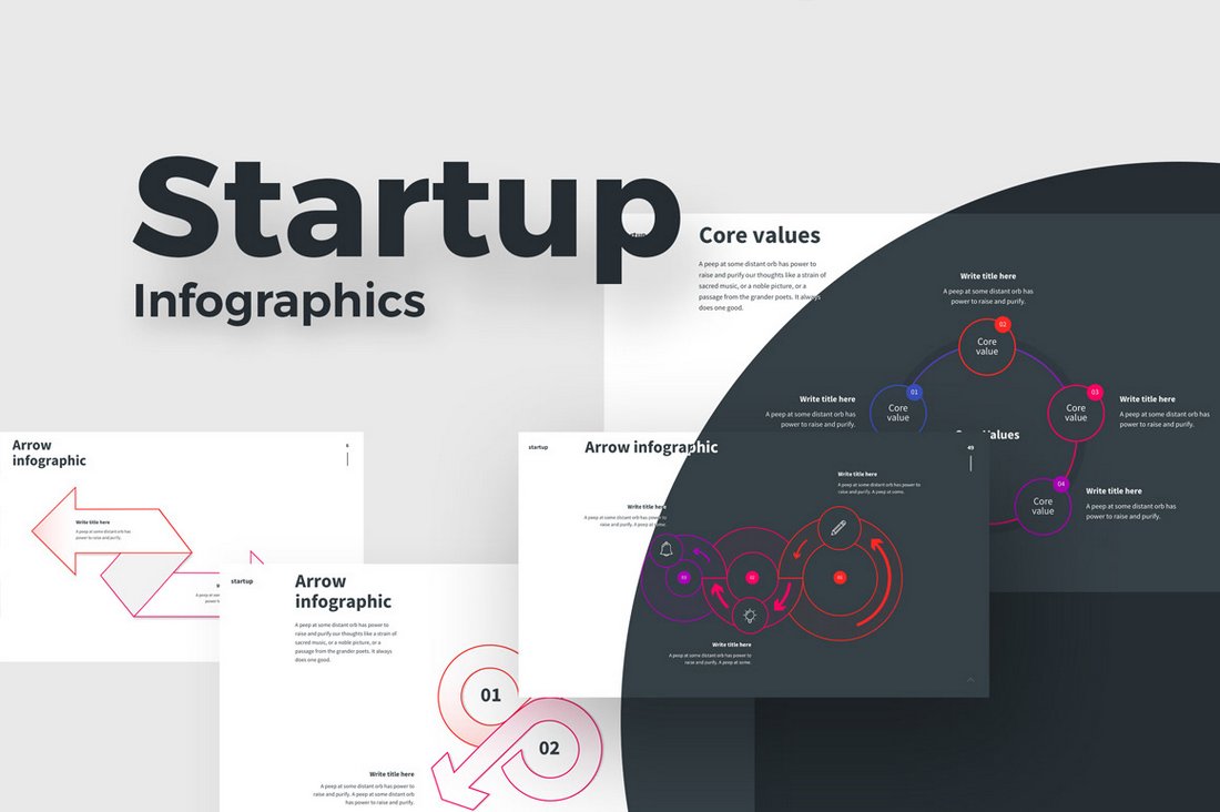 Startup Infographics - Free Keynote Template