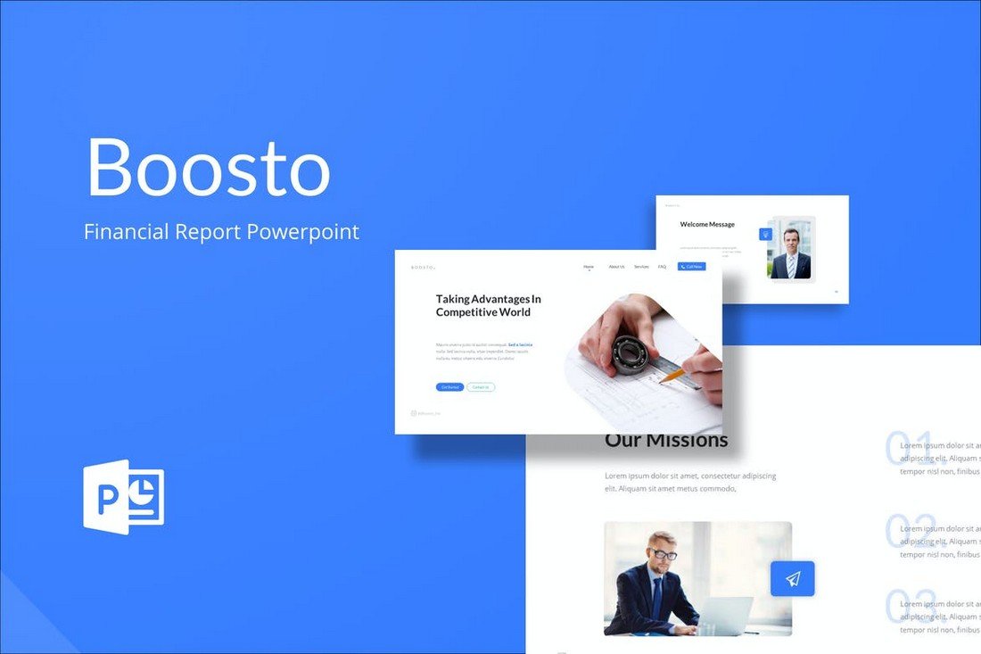 Boosto - Simple Financial Report PPT