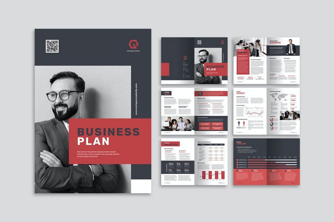 Business Plan Modern Brochure Template