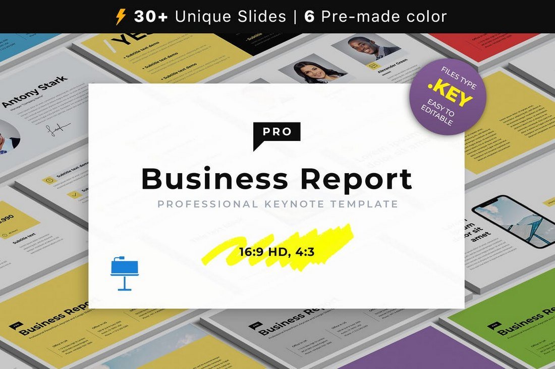 Business Report - Animated Keynote Template