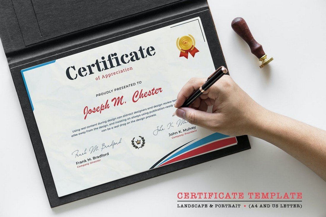 Certificate of Participation PSD Template