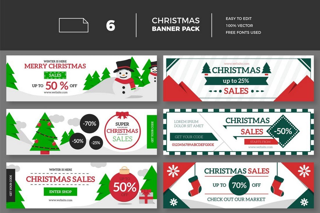 Christmas Sales Banner Collection