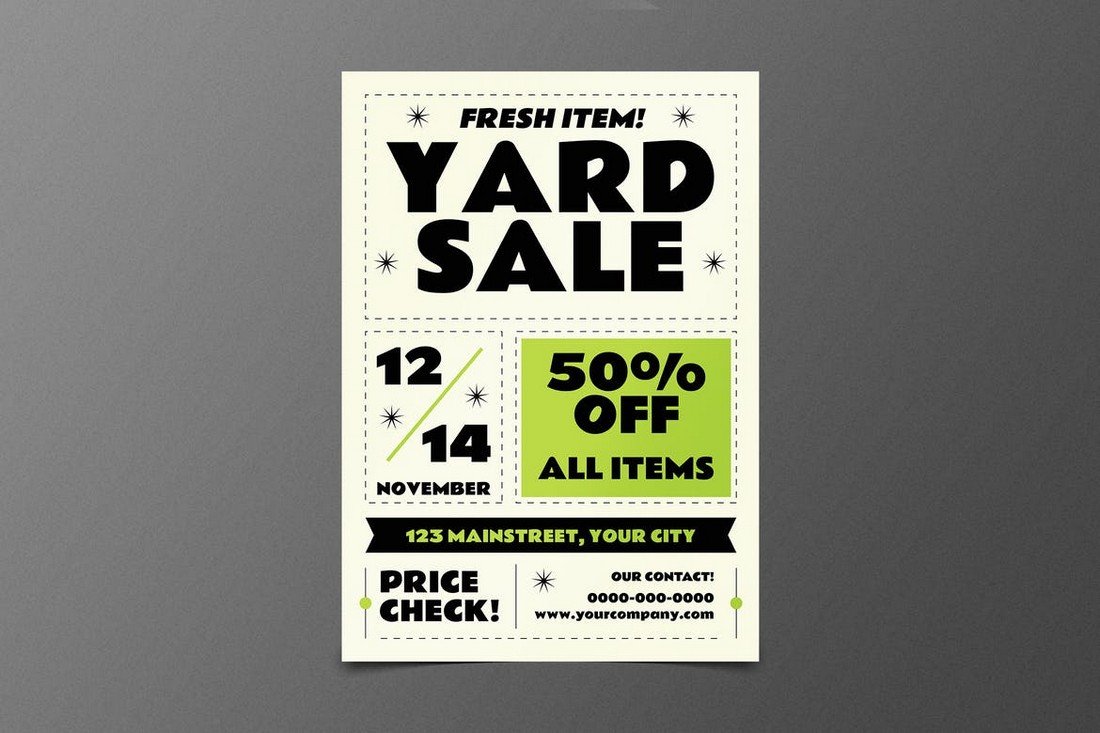 Classic Yard Sale Flyer Template
