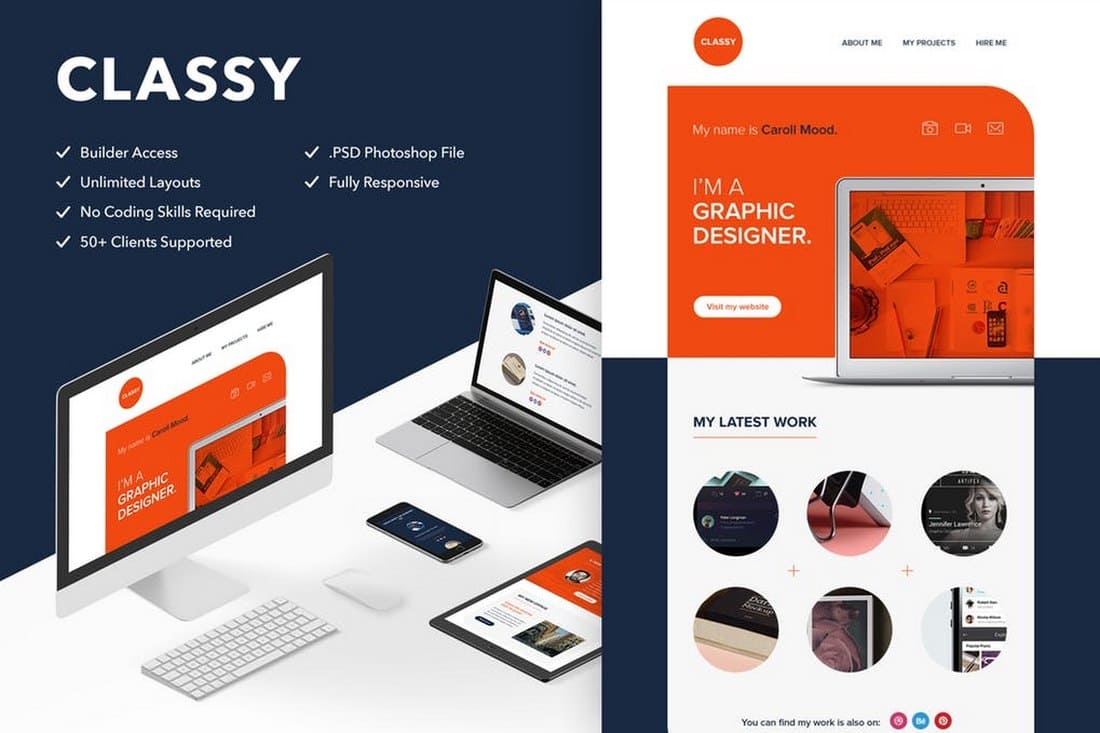 Classy - Responsive Email Template for Freelancers