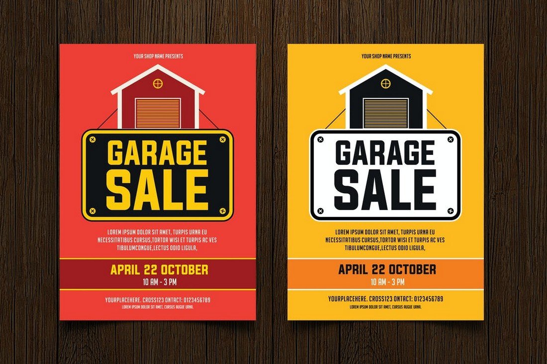 Colorful Yard Sale Flyer Templates