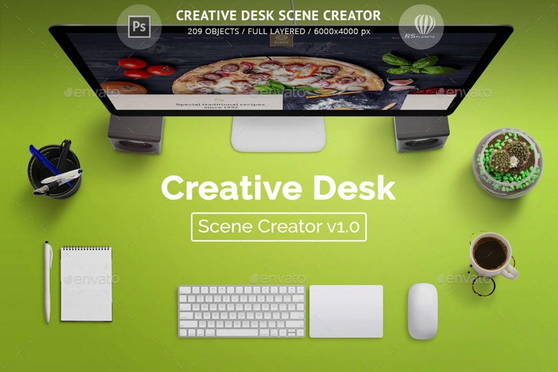 Creative Desk Scene Creator
