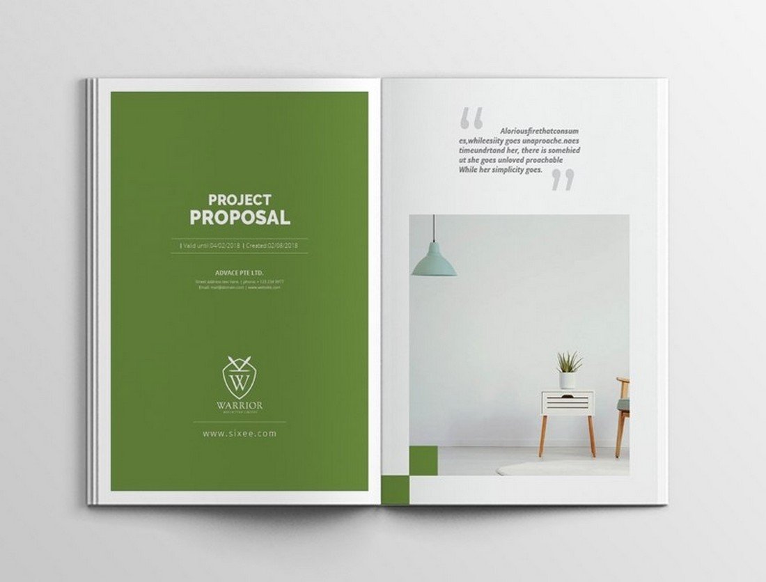 Free Clean Proposal Brochure Template