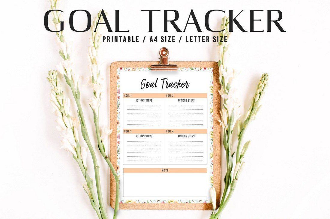 Free Goal Tracker Printable Template