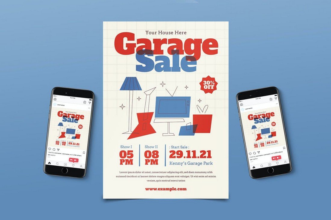 Garage Sale Flyer Template Pack