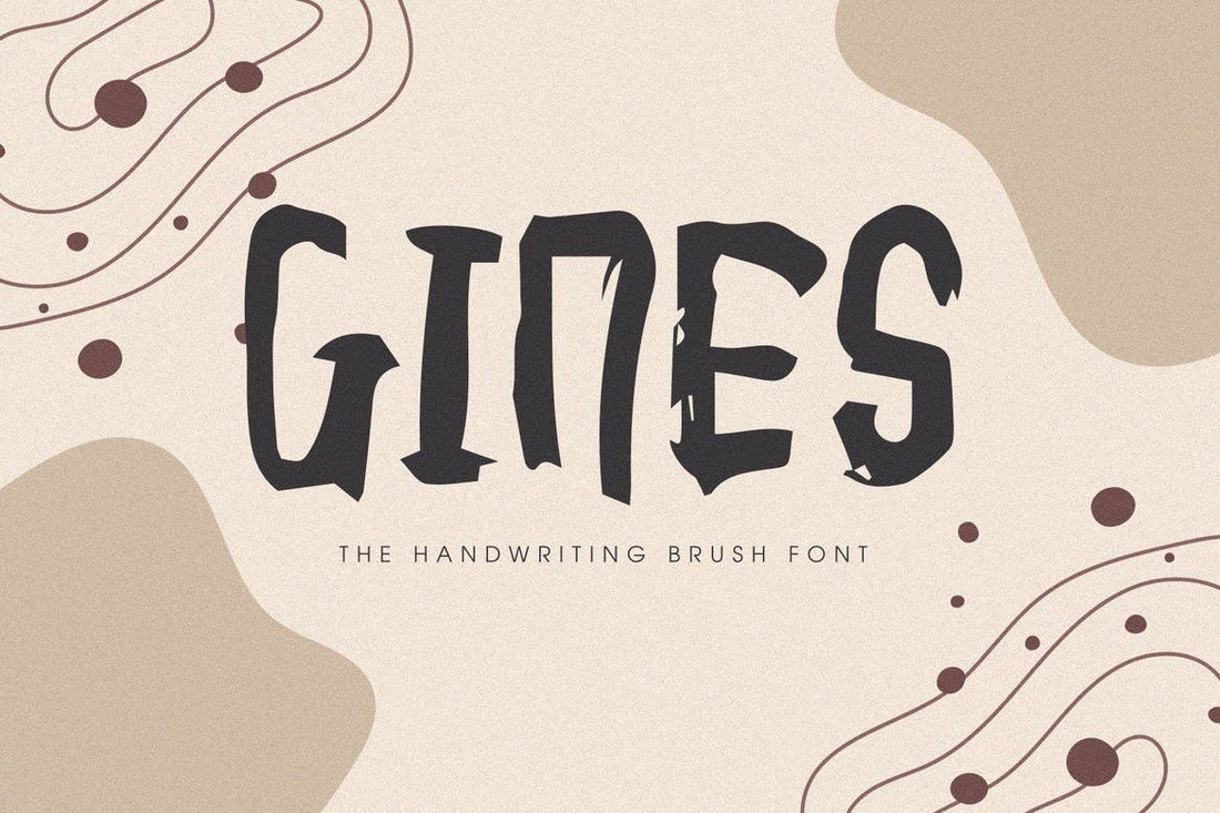 Gines - Unique Procreate Font
