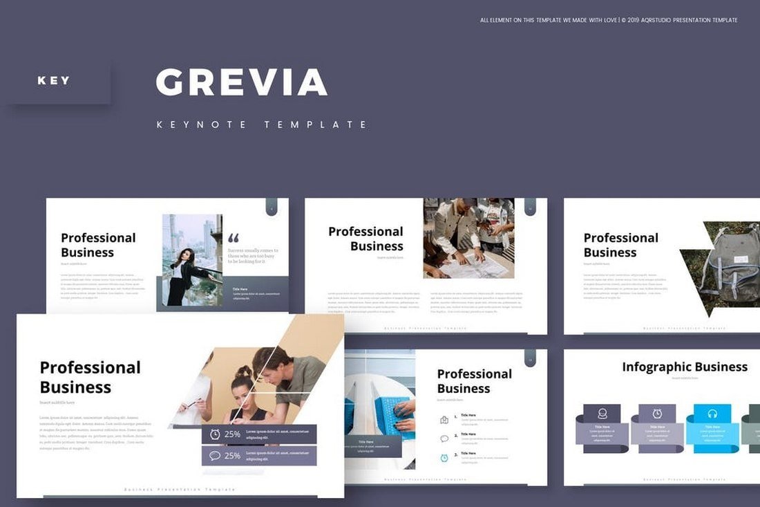 Grevia - Business Animated Keynote Template