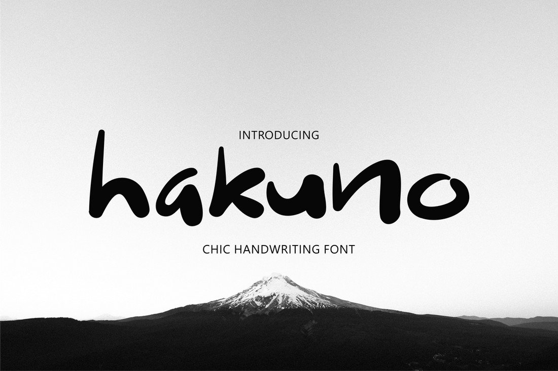 Hakuno - Chic Handwriting Procreate Font