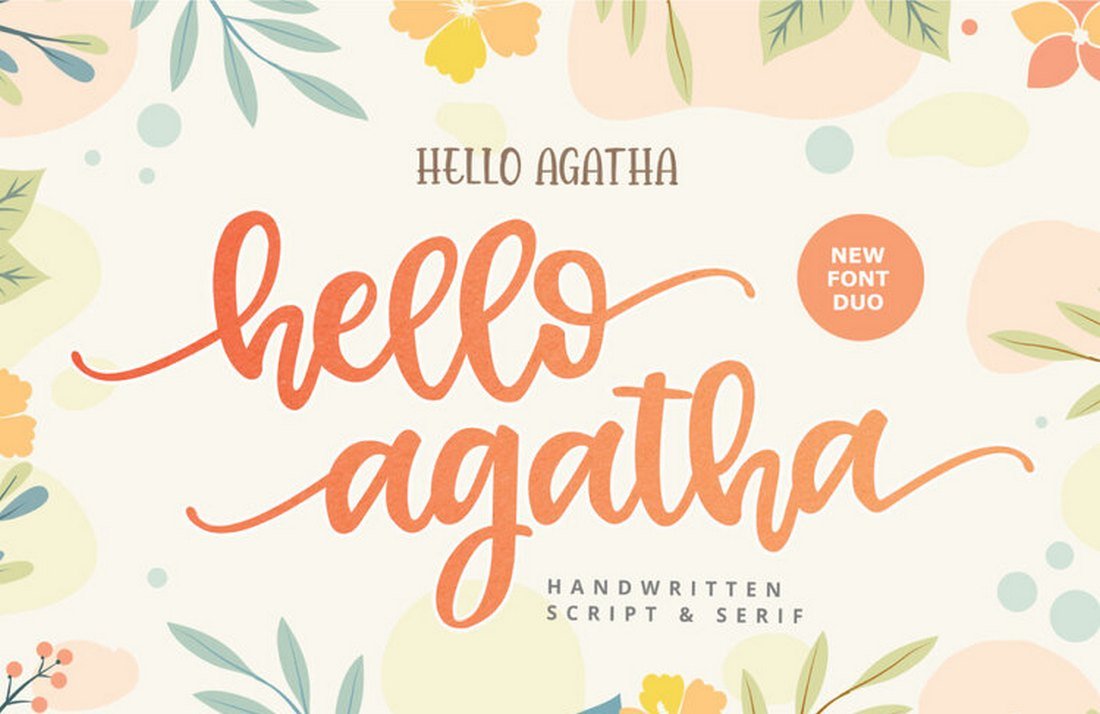 Hello Agatha - Free Script Font for Procreate
