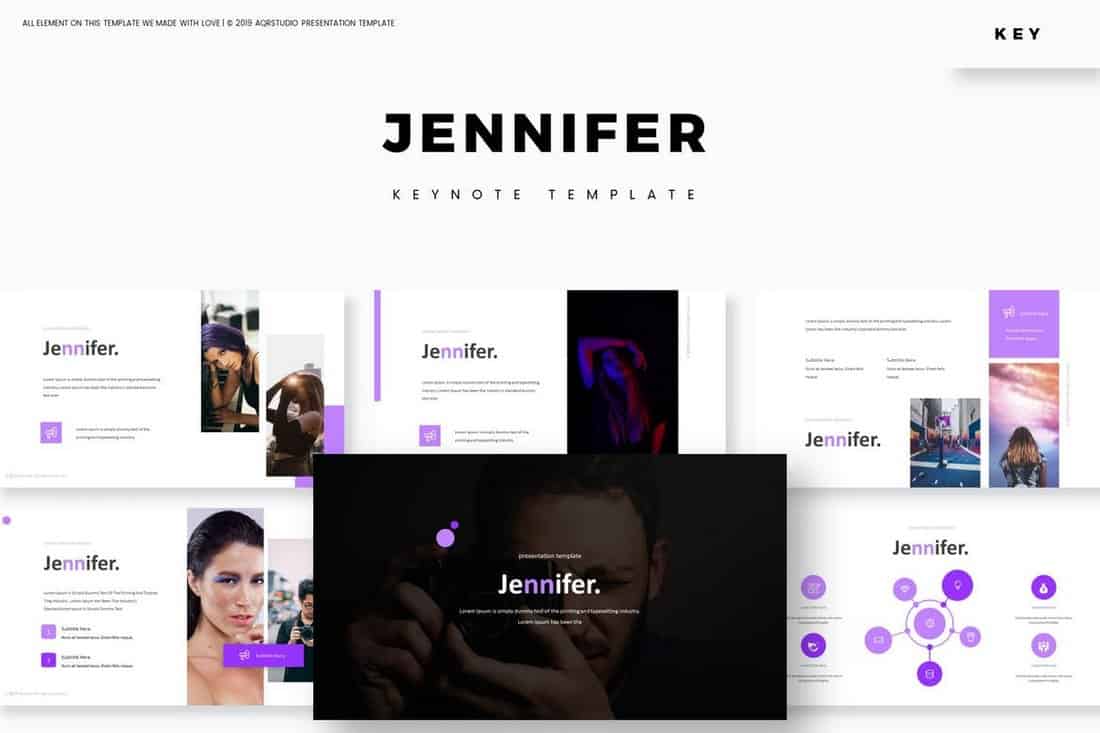 Jennifer - Minimal Keynote Template