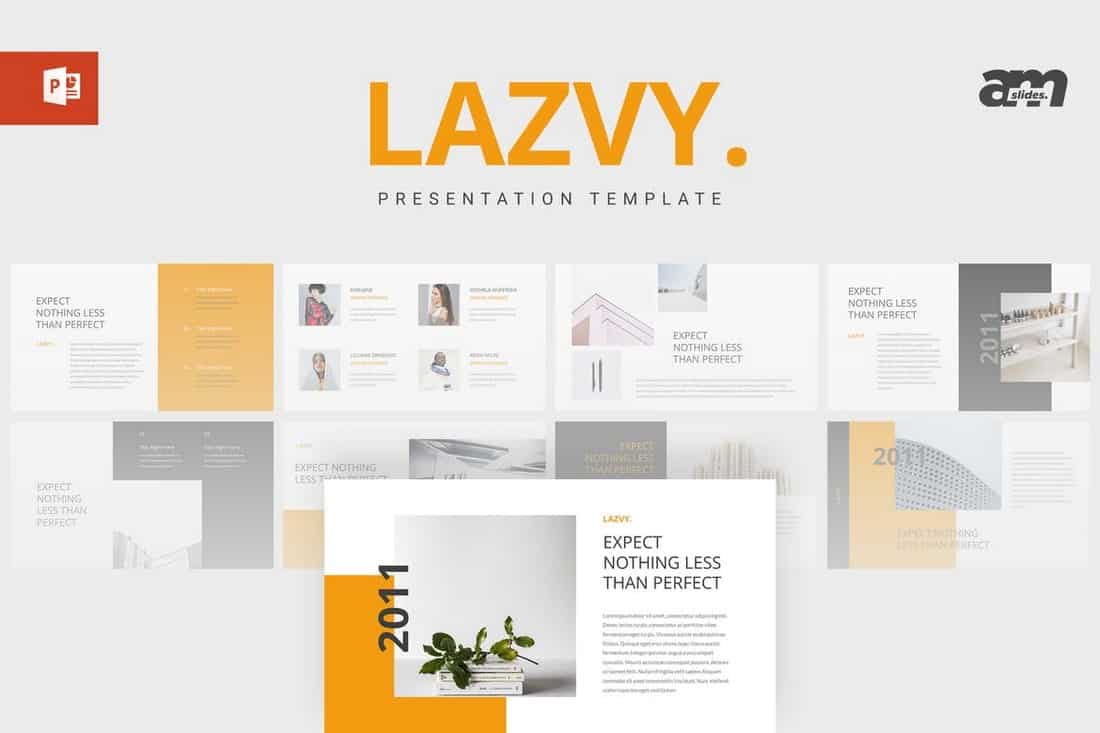 Lazvy - Minimalist Powerpoint Template