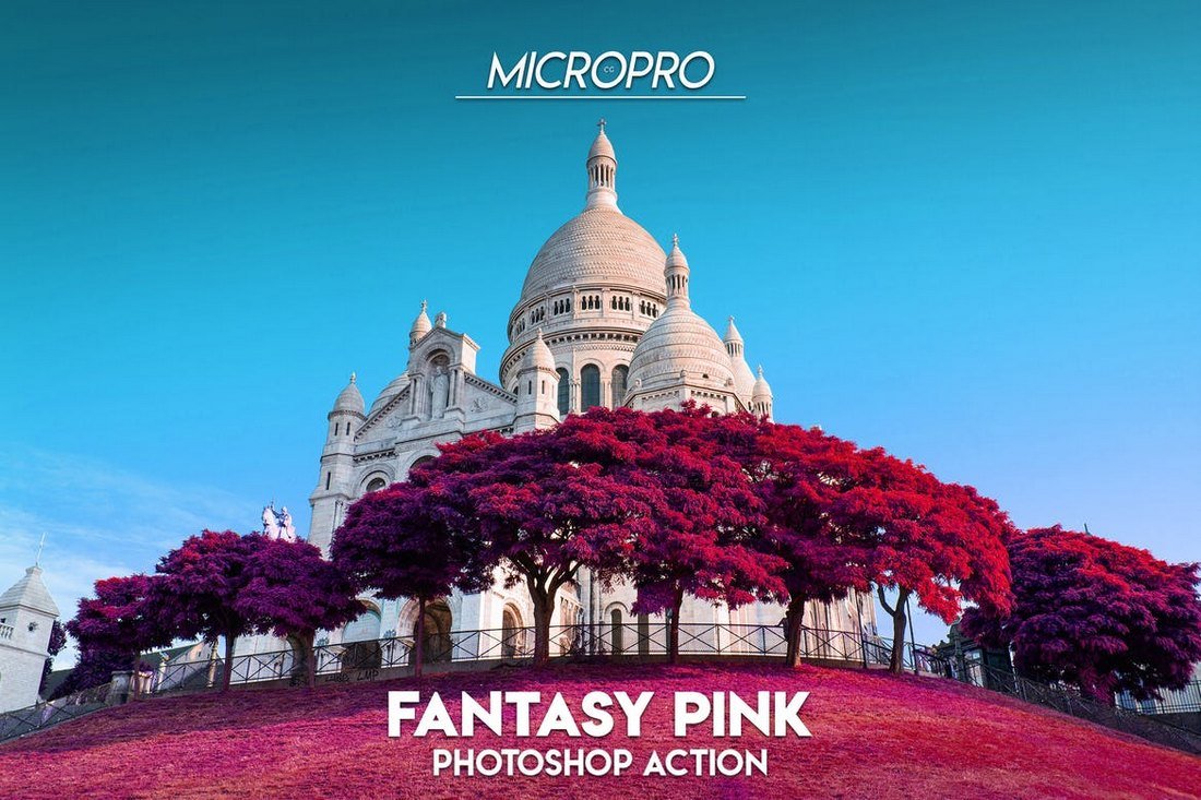 MicroPro Fantasy Pink Photoshop Action