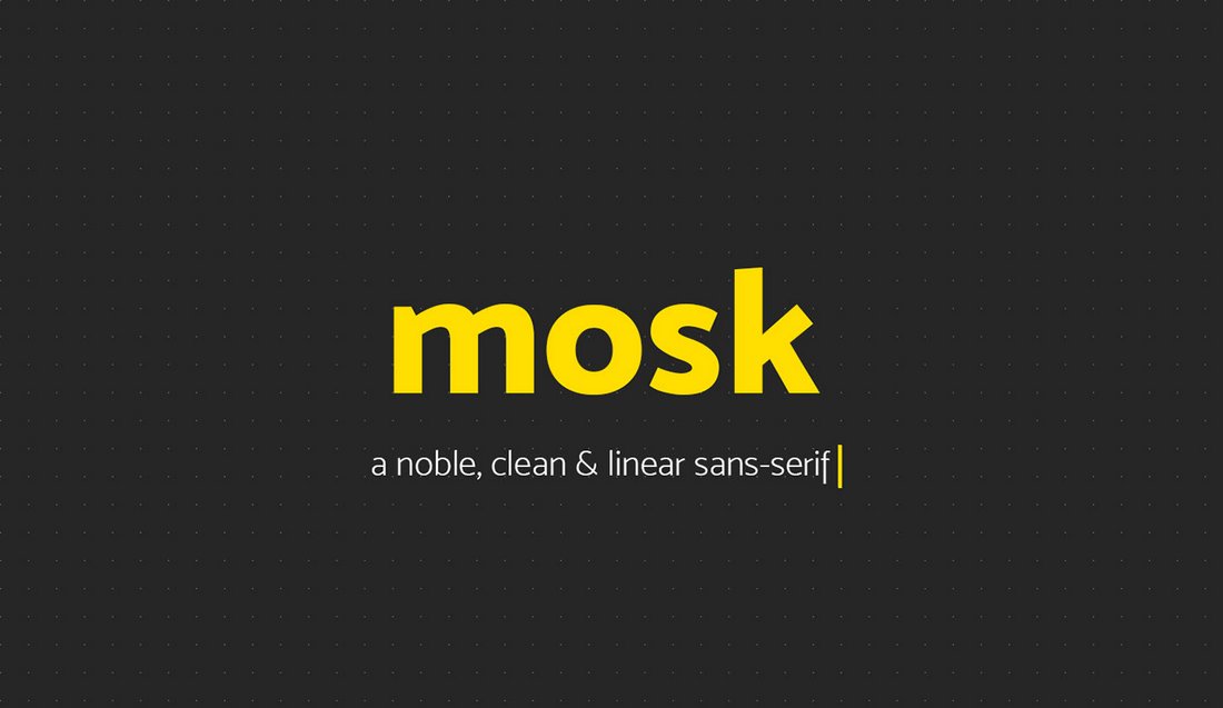 Mosk - Free Clean Font