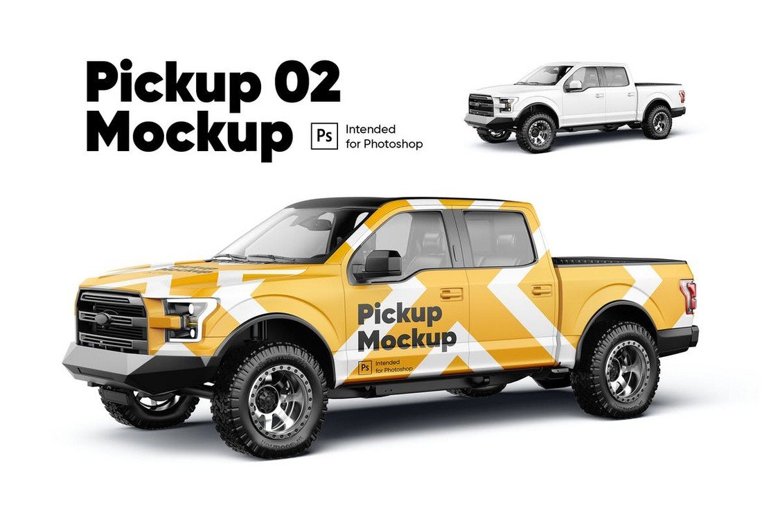 Pickup Truck Mockup Template