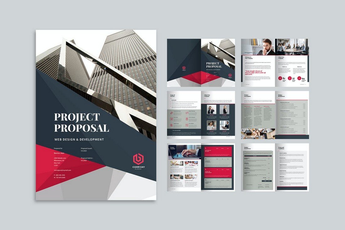 Project Proposal Corporate Brochure Template