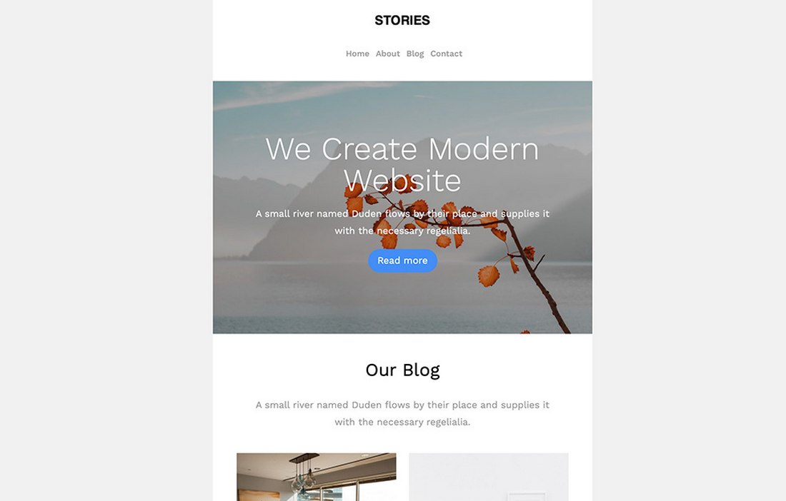 Stories - Free MailChimp Email Template